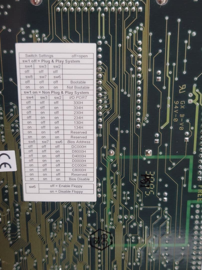 Adaptec AHA-1540CP ISA Bus SCSIホストアダプタ