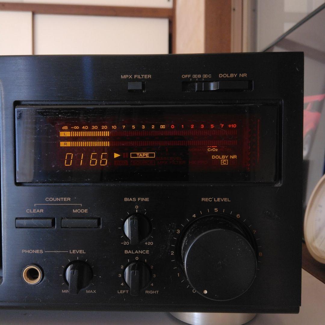 【中古品】TEAC V-1010　 CASSETTE DECK　購入当時の箱付き