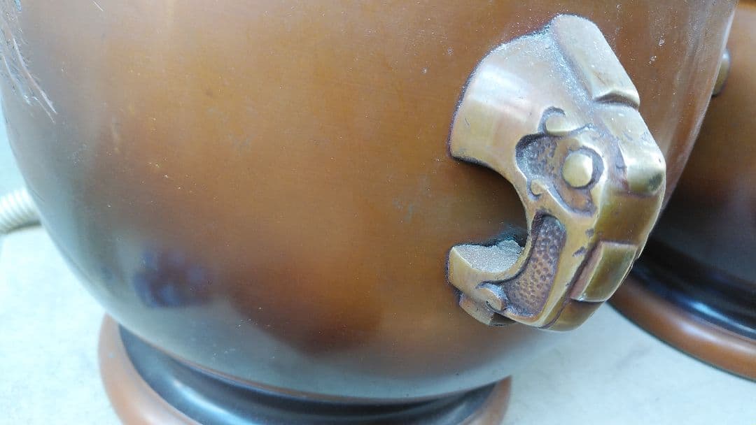 山水象嵌火鉢セット