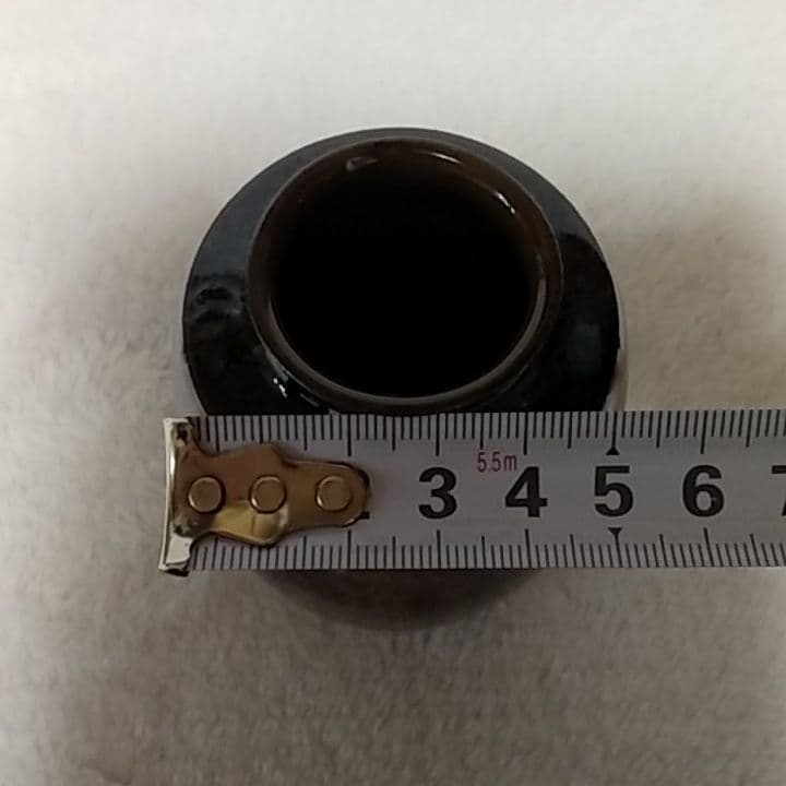 高取焼　肩衝茶入　十四代　亀井味楽　金剛金襴