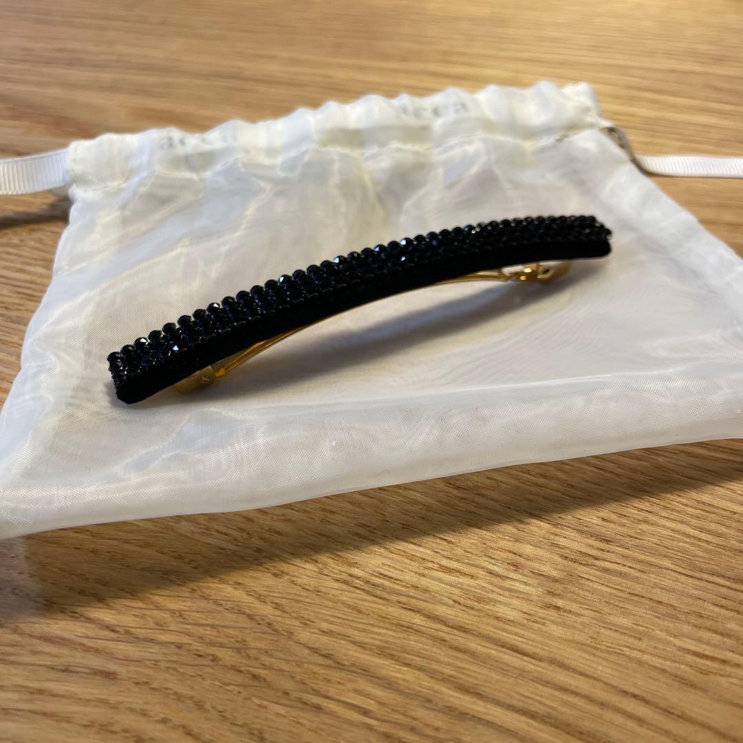 【h】acca オードリー バレッタ ブラック