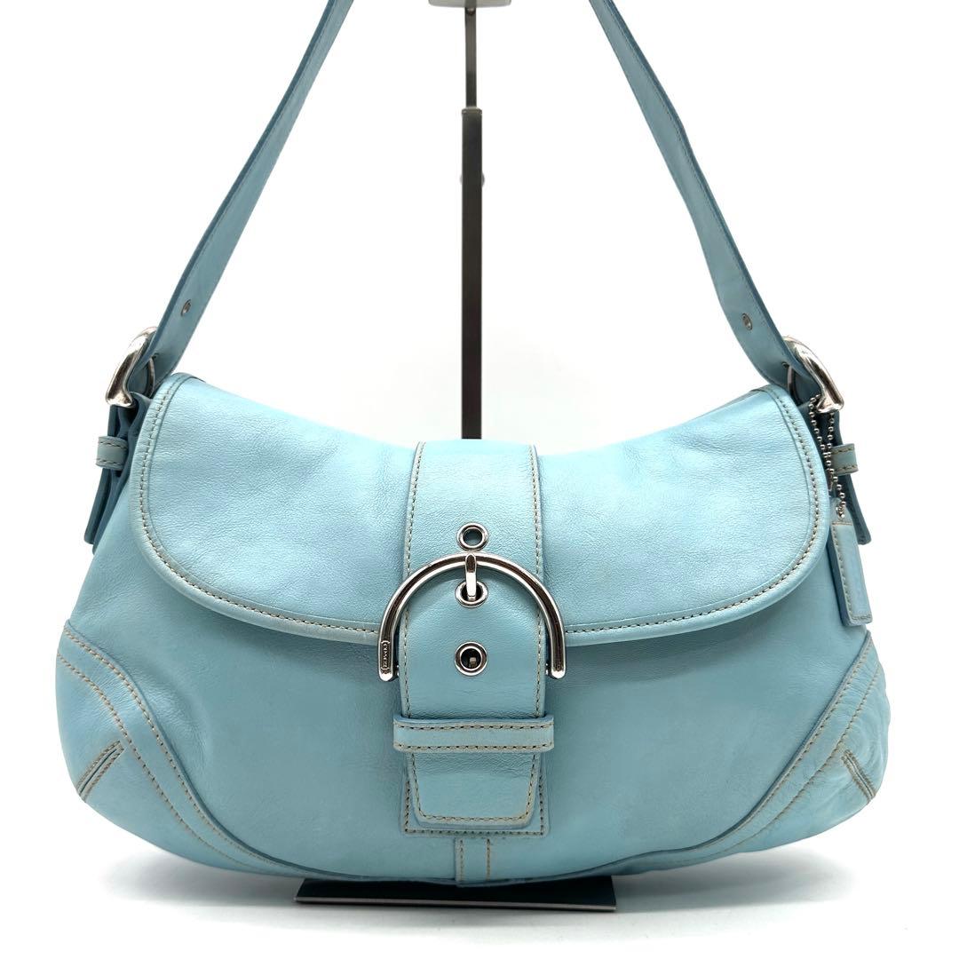 バッグ Coach Soho Shoulder Bag Light Blue