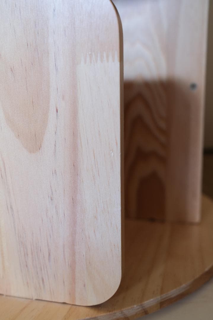 山善 YAMAZEN 回転式本棚 TKR-4(NA)　4段　ナチュラル