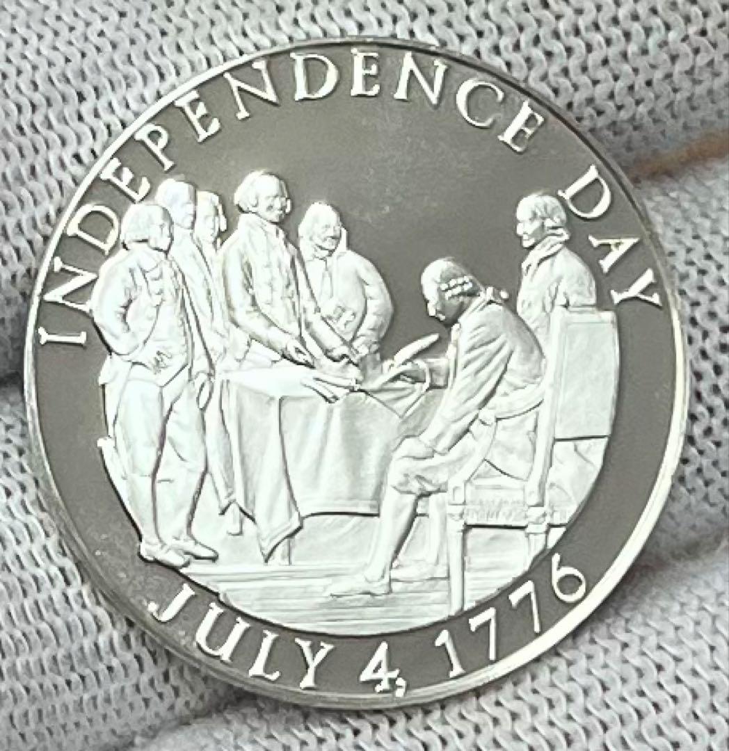 アメリカ合衆国建国200周年特別記念純銀メダル1976年 silver925刻印