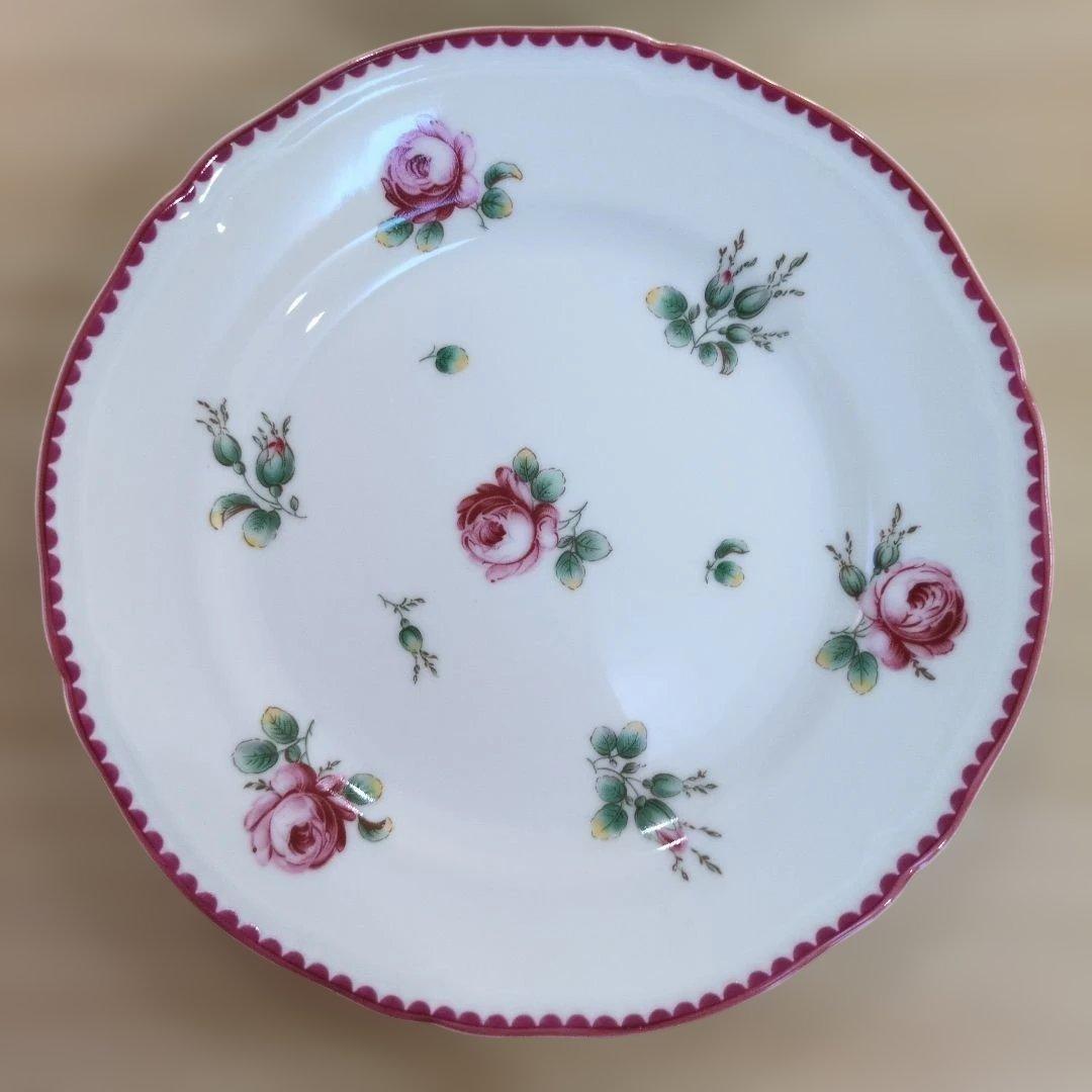 リチャードジノリアンティックローズ 17cmプレート2枚 美品