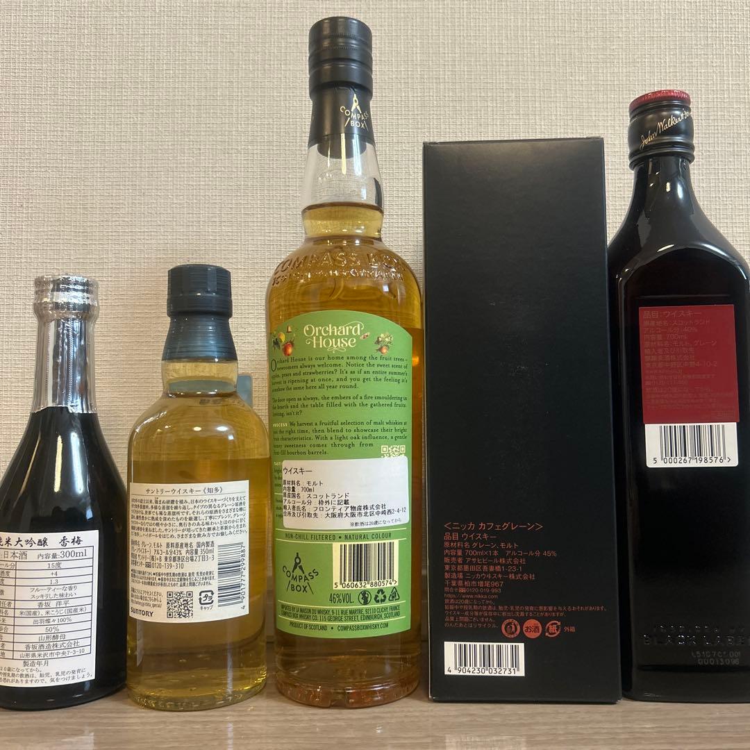 た*み様 ウイスキー4本　日本酒1本　合計5本のセット 知多　コンパスボックス
