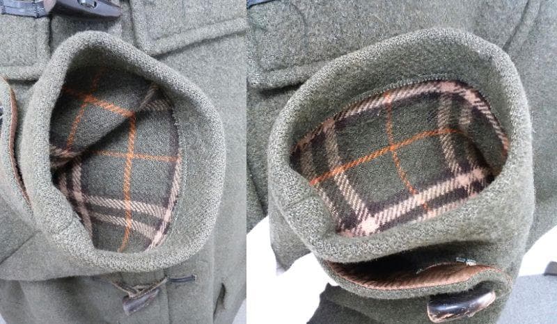 Burberry’ｓ　ウール フード付き　ダッフルコート 　オリーブグリーン