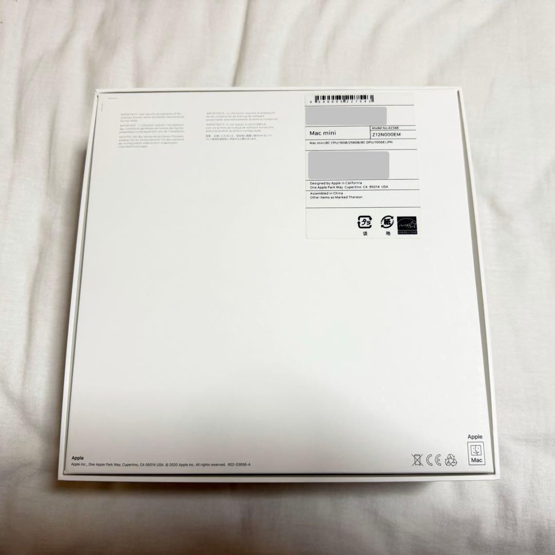 【高速LAN】Macmini M1_16GBメモリ+256GBSSD+10GbE