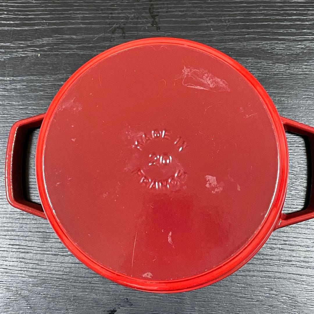 STAUB ピコココット　ラウンド　レッド　20cm