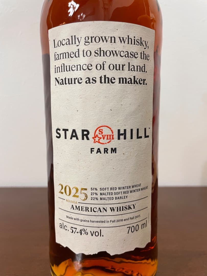 ★ STAR HILL FARM 2025 アメリカンウィートウイスキー ★
