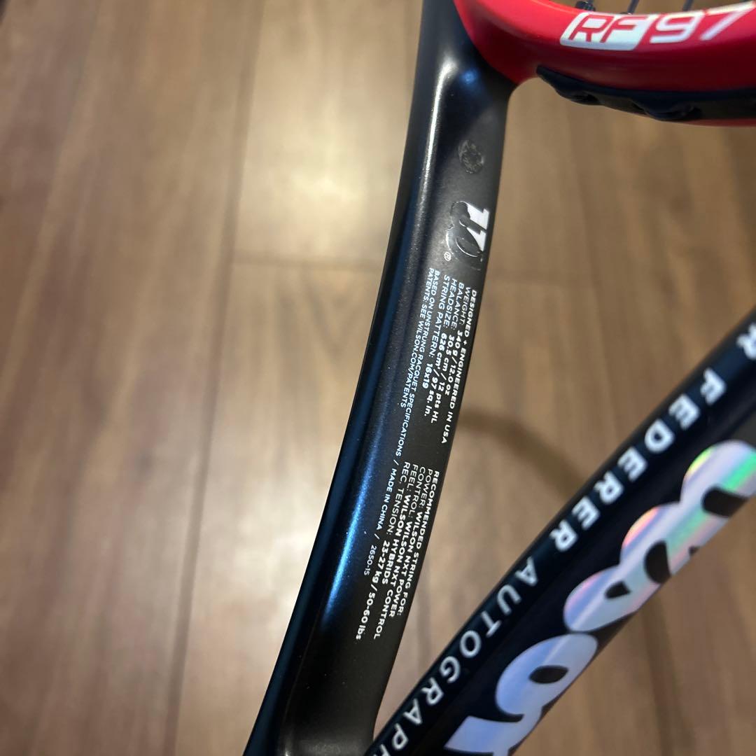 激レア　フェデラーオートグラフWilson Pro staff RF97 V10