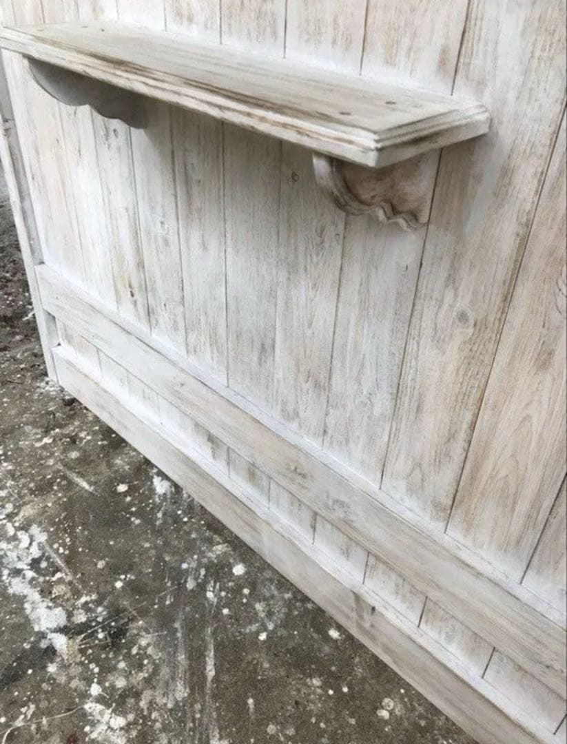 木製店舗什器 レジカウンター　ホワイトシャビー