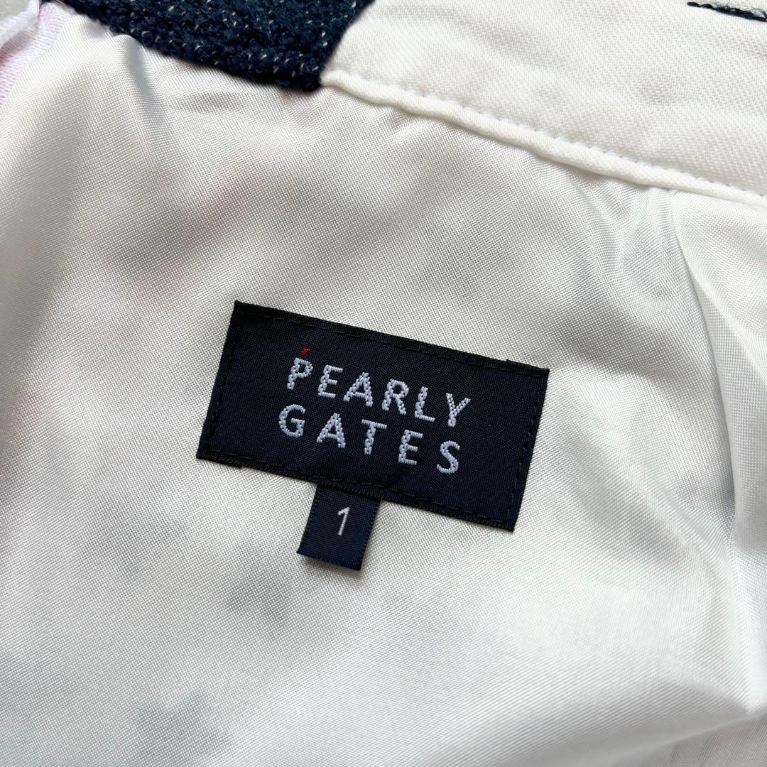 【美品】PEARLY GATES パーリーゲイツ 星条旗柄 スカート ペチコート