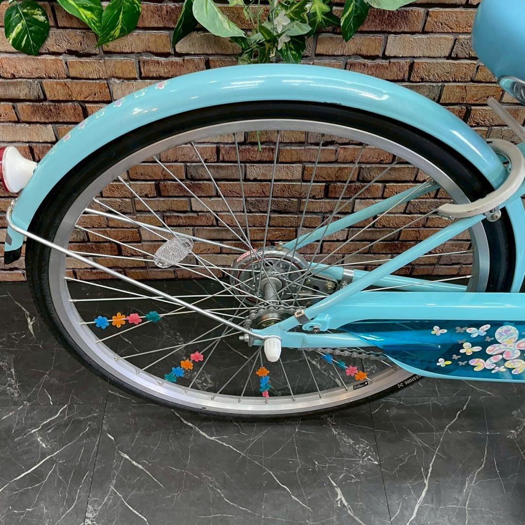 【104】子供用自転車 子供車 ブリヂストン ECOPAL 水色 24インチ
