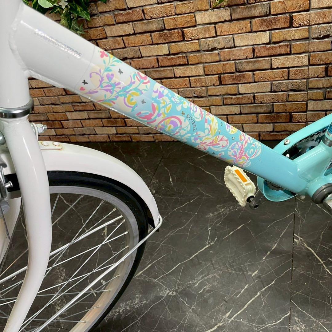 【104】子供用自転車 子供車 ブリヂストン ECOPAL 水色 24インチ