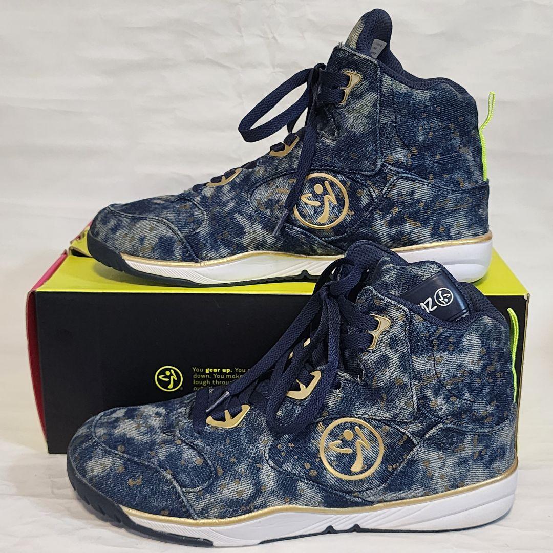 ZUMBA Energy Boom US10 デニム ダンスシューズ 27 ②