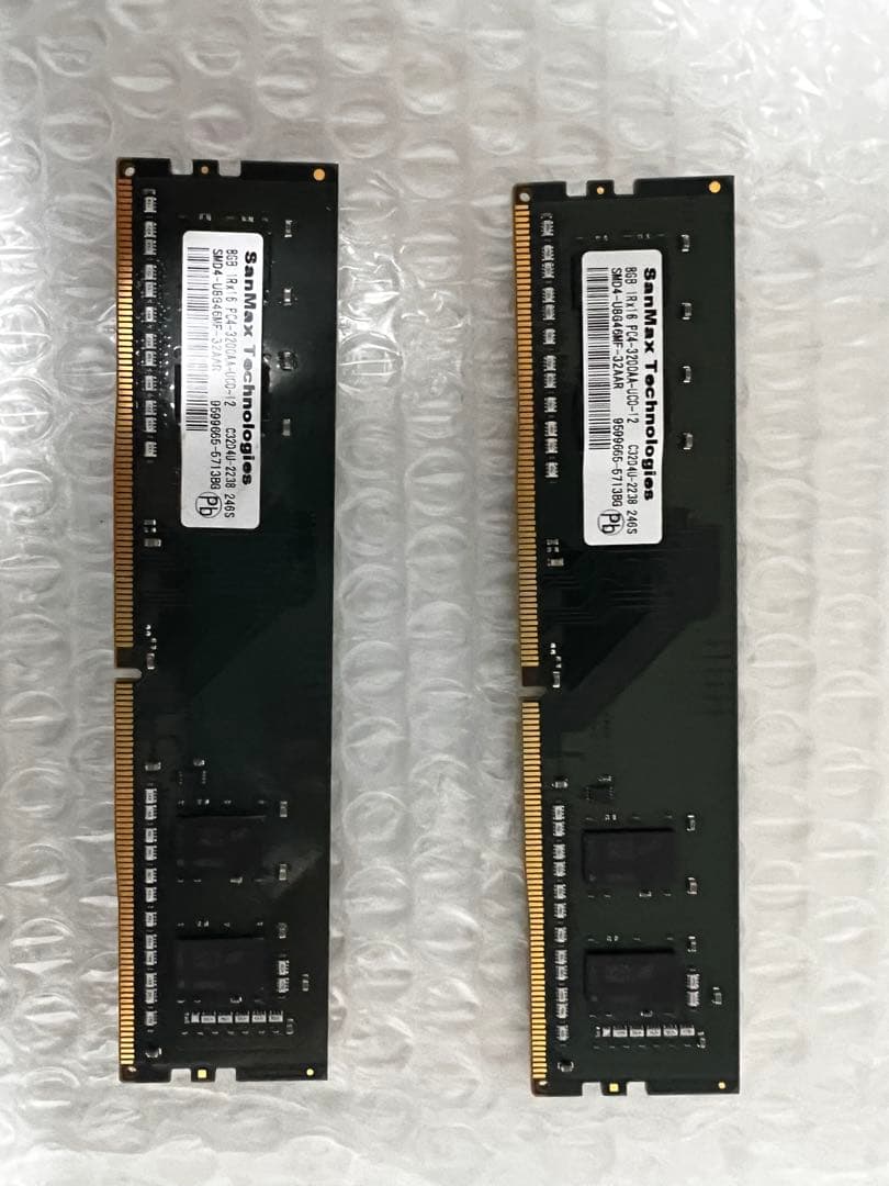 SanMax SMD4-U8G46ME-32AAR 8GBx2枚　16GB
