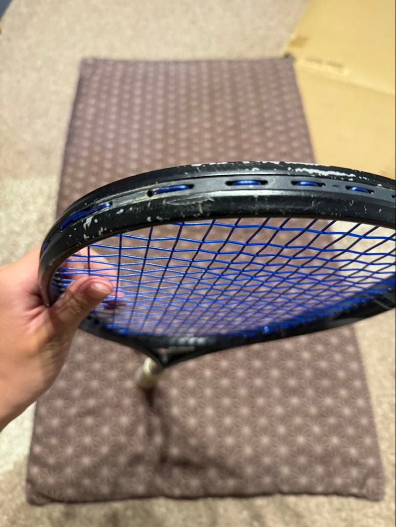 YONEX 軟式テニスラケット 黒/青