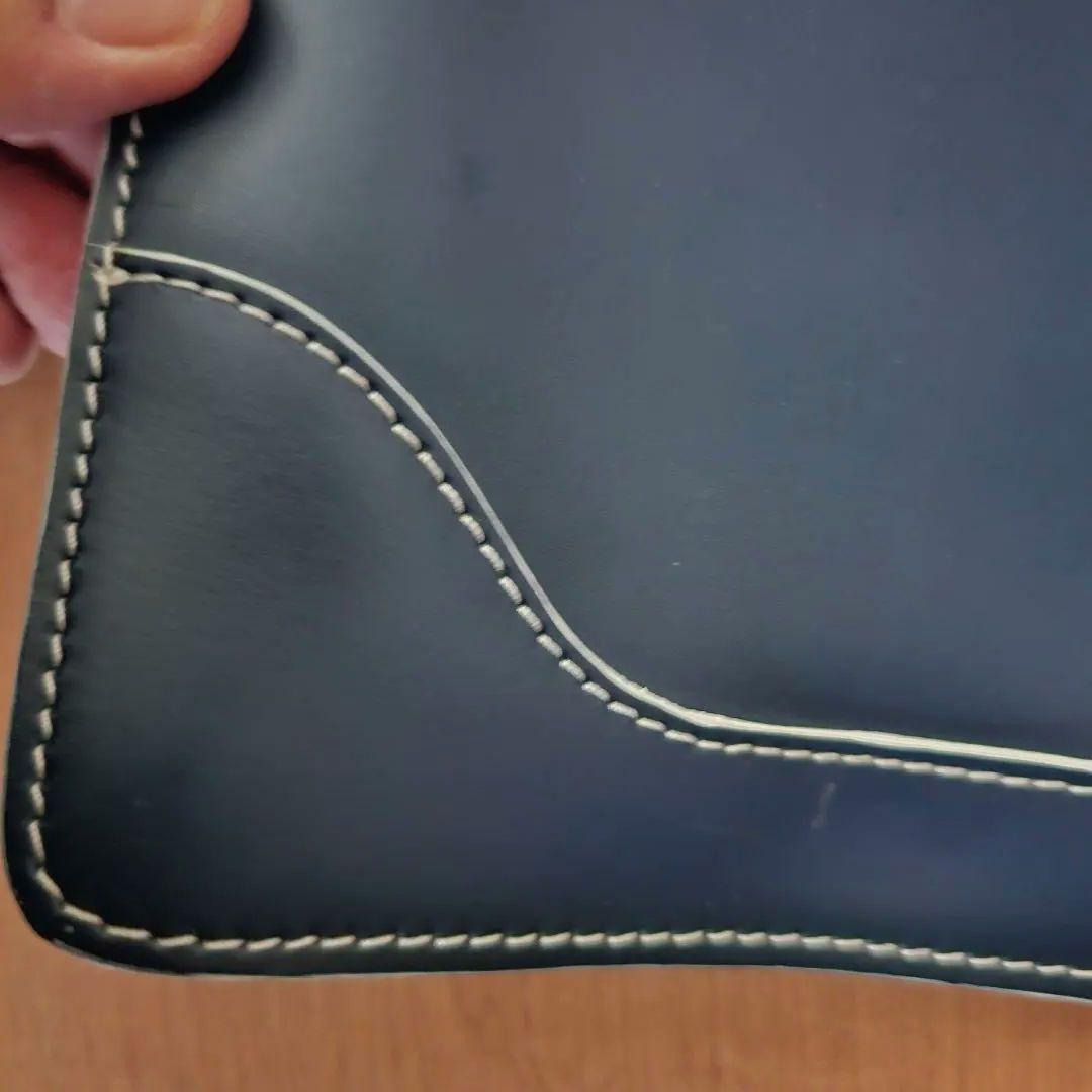 Boldrini SELLERIA ネイビー レザー ビジネスバッグ