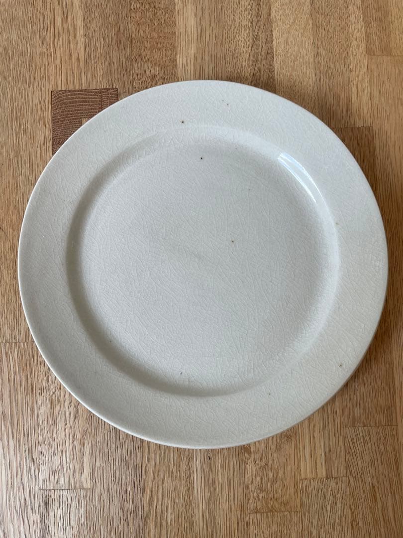 伊藤環　白泥貫入リムプレート　7寸