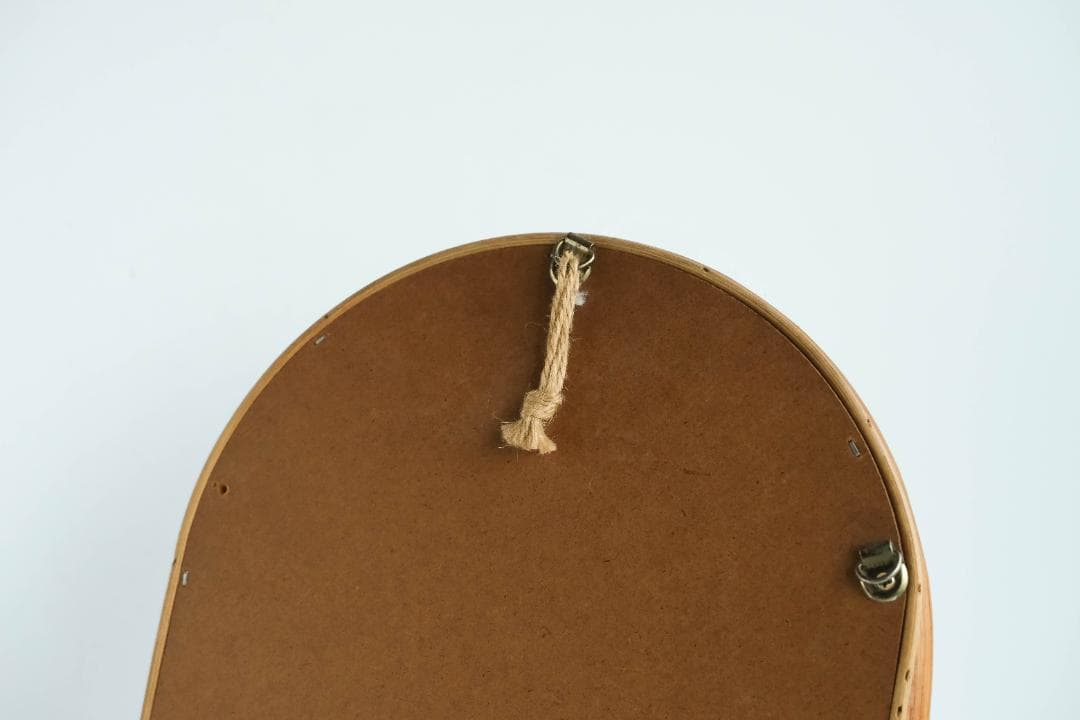 ウォールミラー　鏡　ラタン　レトロ　昭和レトロ