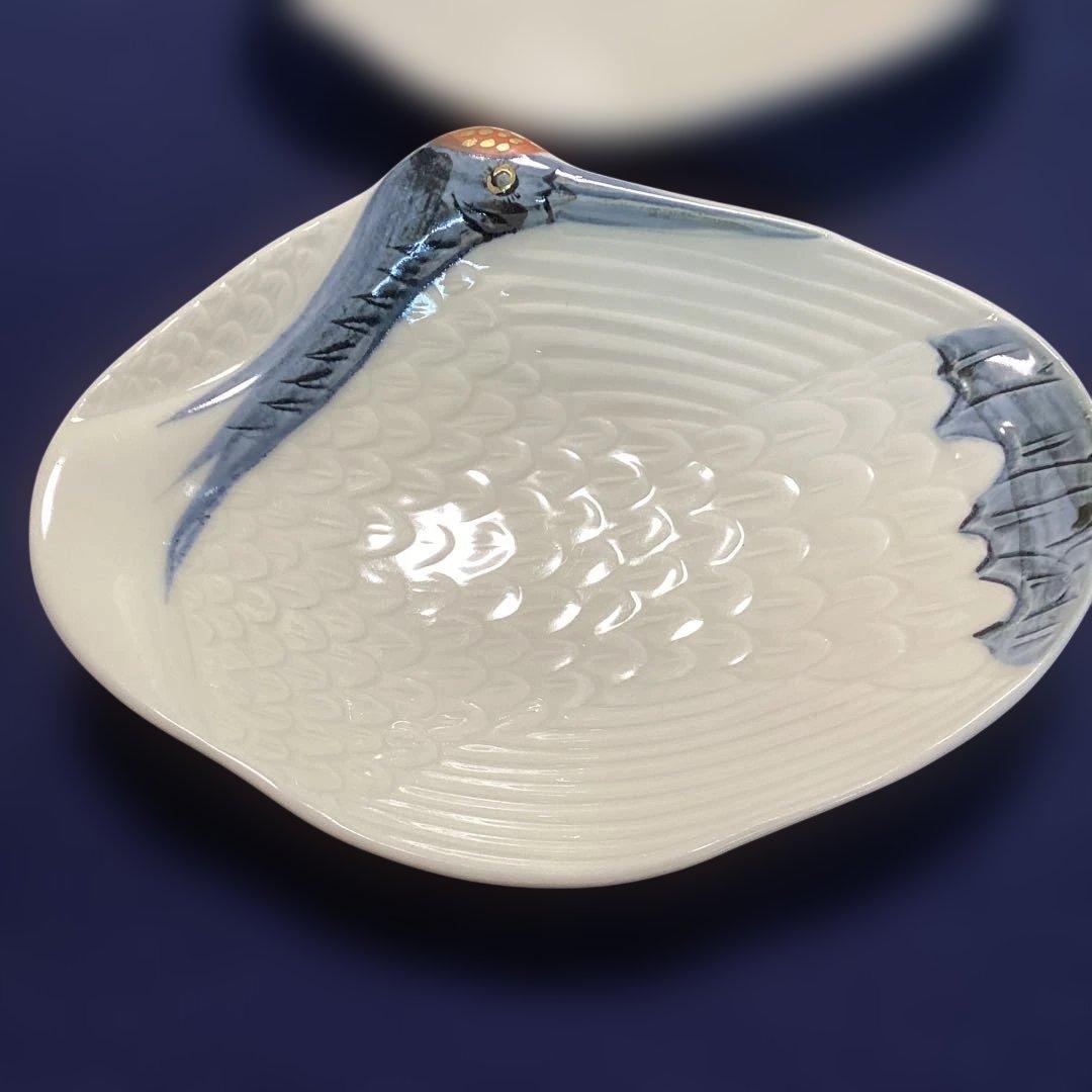 忙しくてごめんなさい　　永楽写巣篭もり鶴向付10客　新品未使用