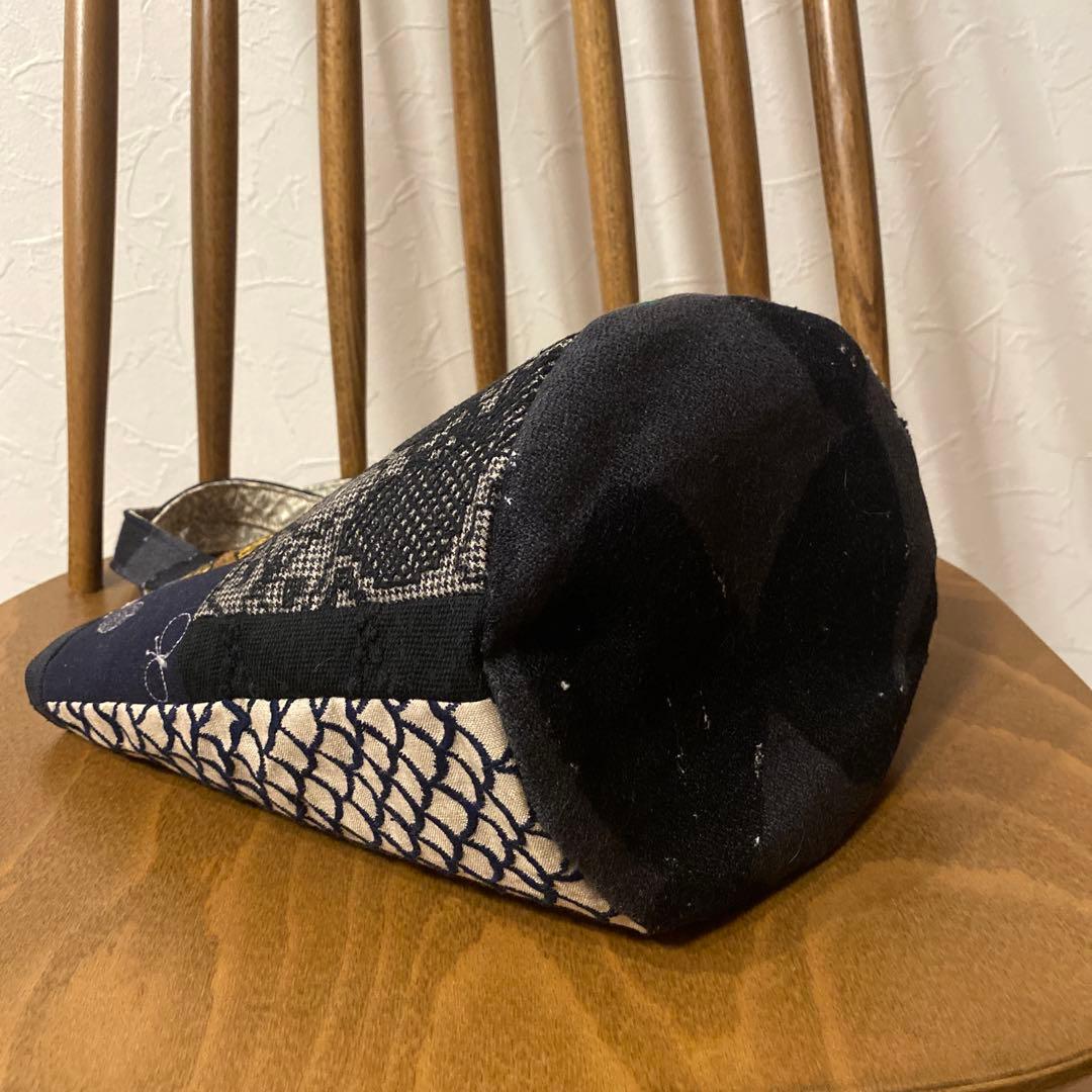 ♡handmade♡ ミナペルホネン　　　まぁるい底のバケツバッグ