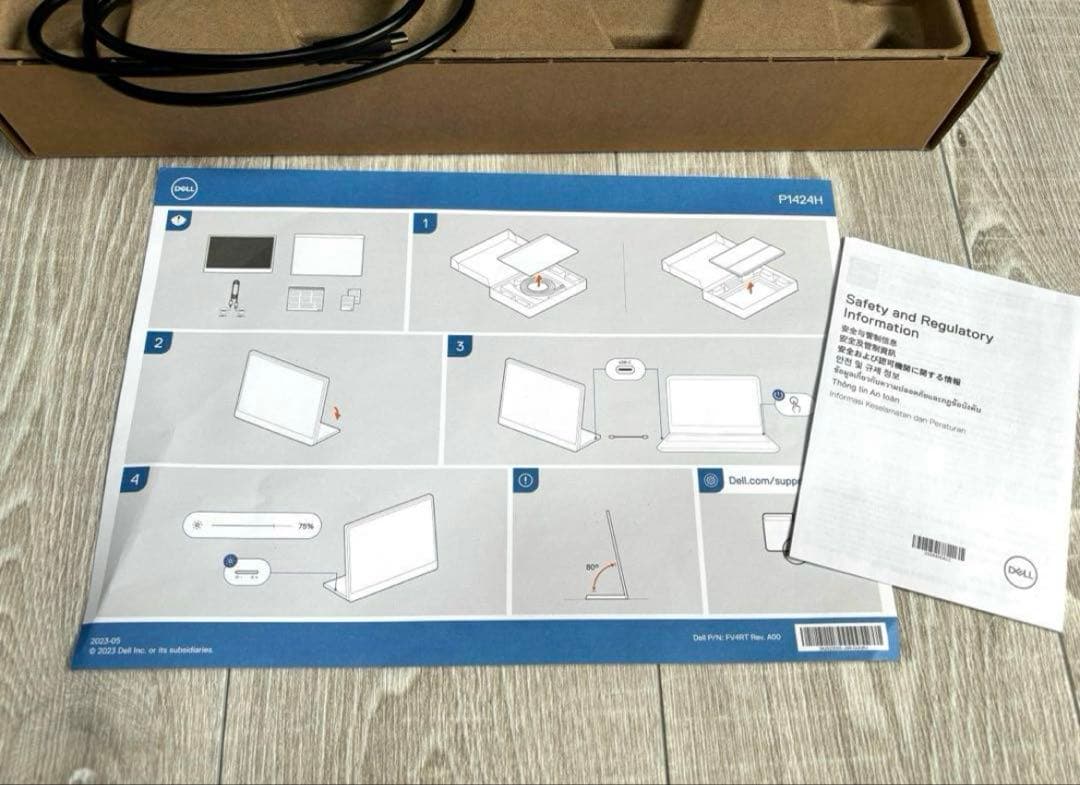 P1424H DELL 14インチ ポータブルモニター フルHD
