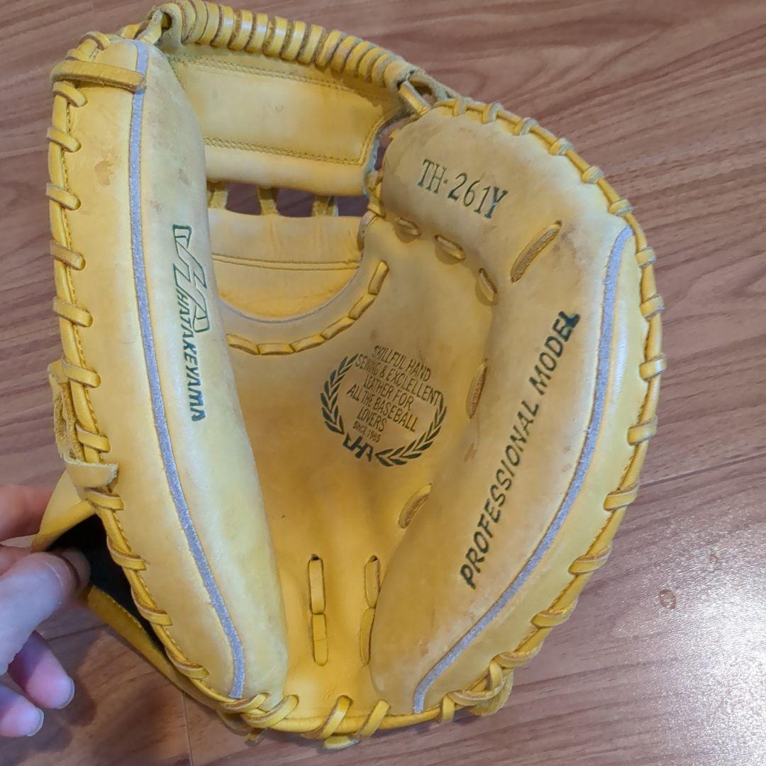 ハタケヤマ TH-261Y イエロー 軟式グローブ