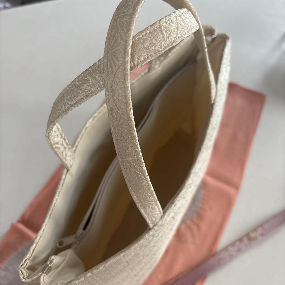 和装トート　七宝柄　訪問着等　七五三にも　A4も入ります