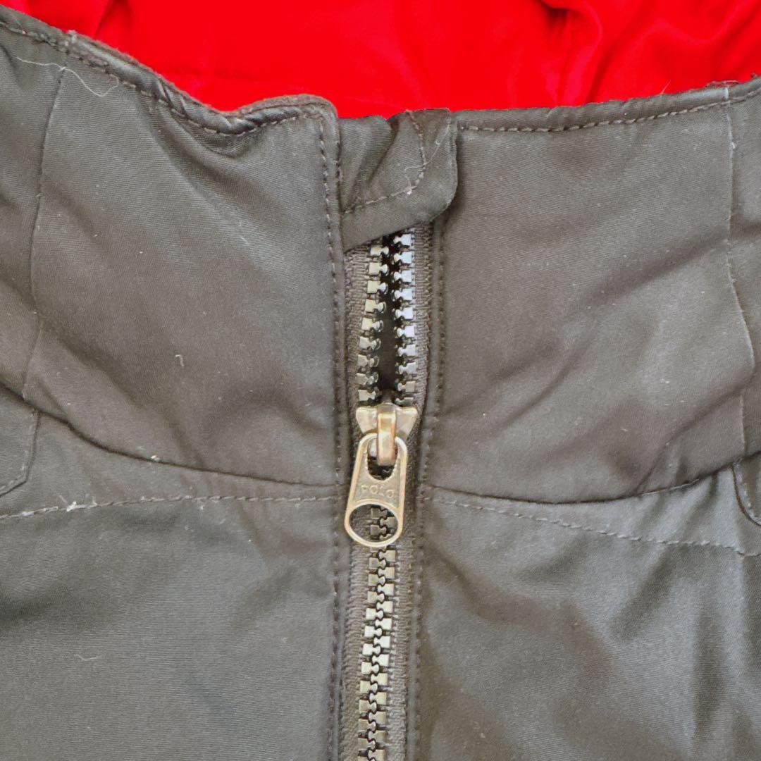 ポロラルフローレン ダウンジャケット ビッグポニー刺繍 黒 キッズM10-12