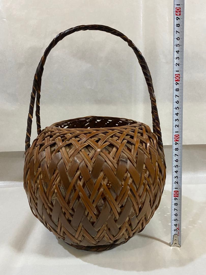 茶道具　花籠　骨董　フラワーベース