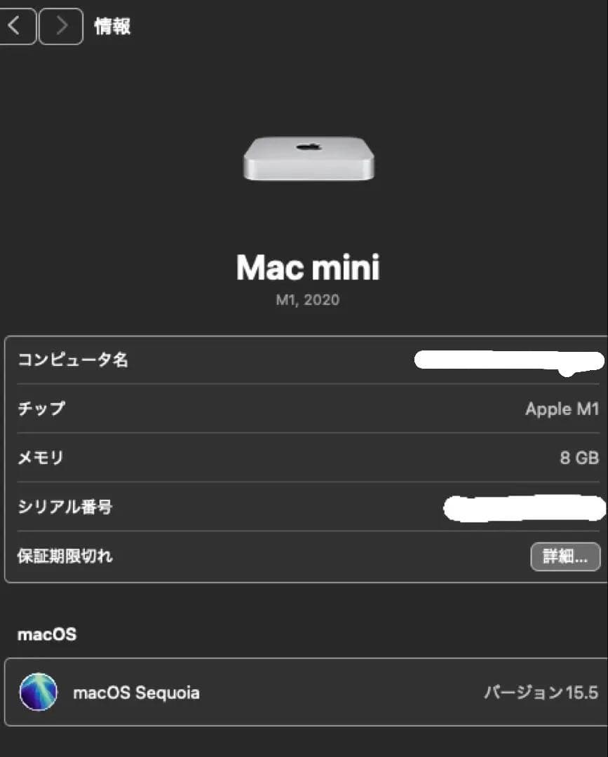 Mac mini ＋キーボード＋マウス