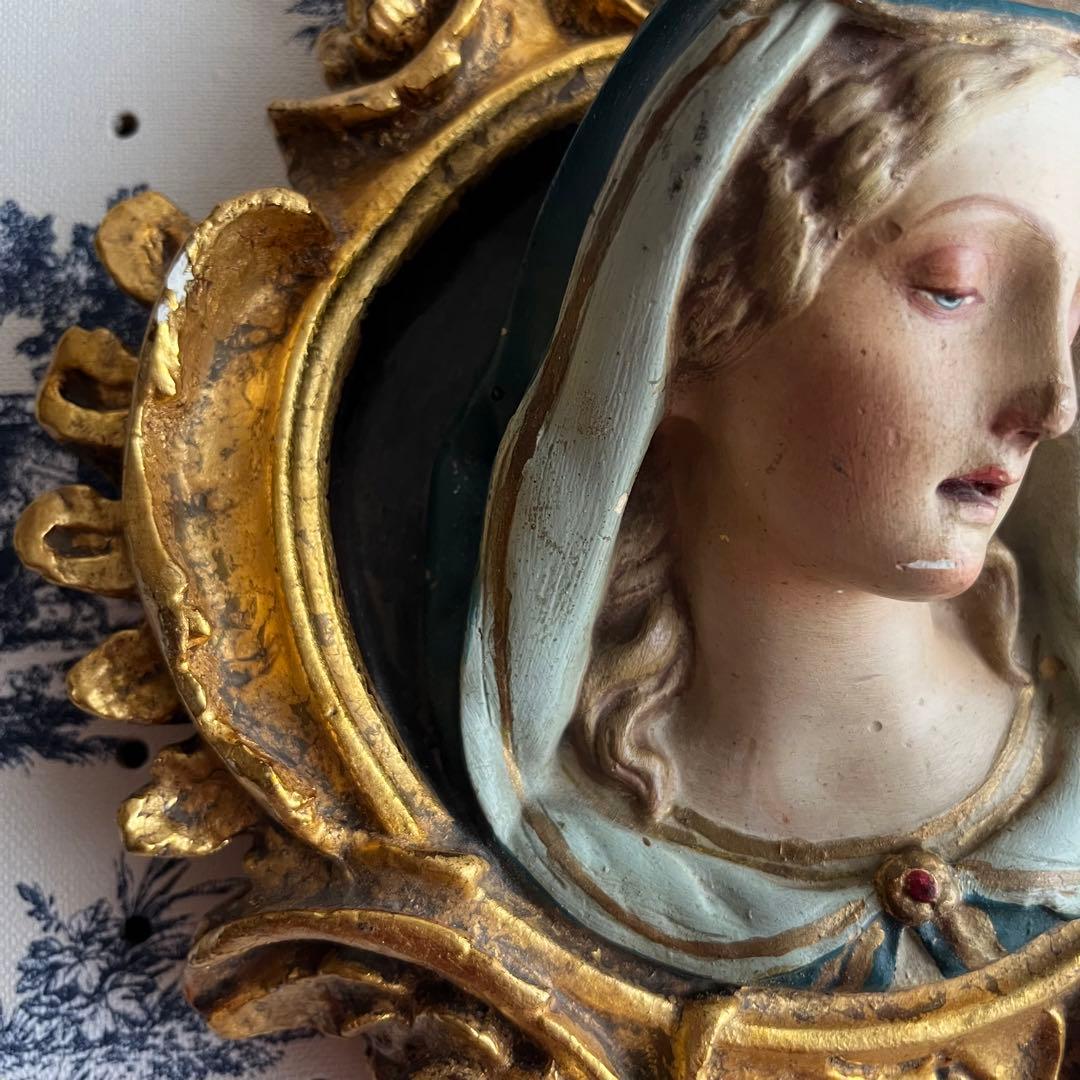 フランスアンティーク ♧ 嘆きの聖母 ♧ レリーフ27cm