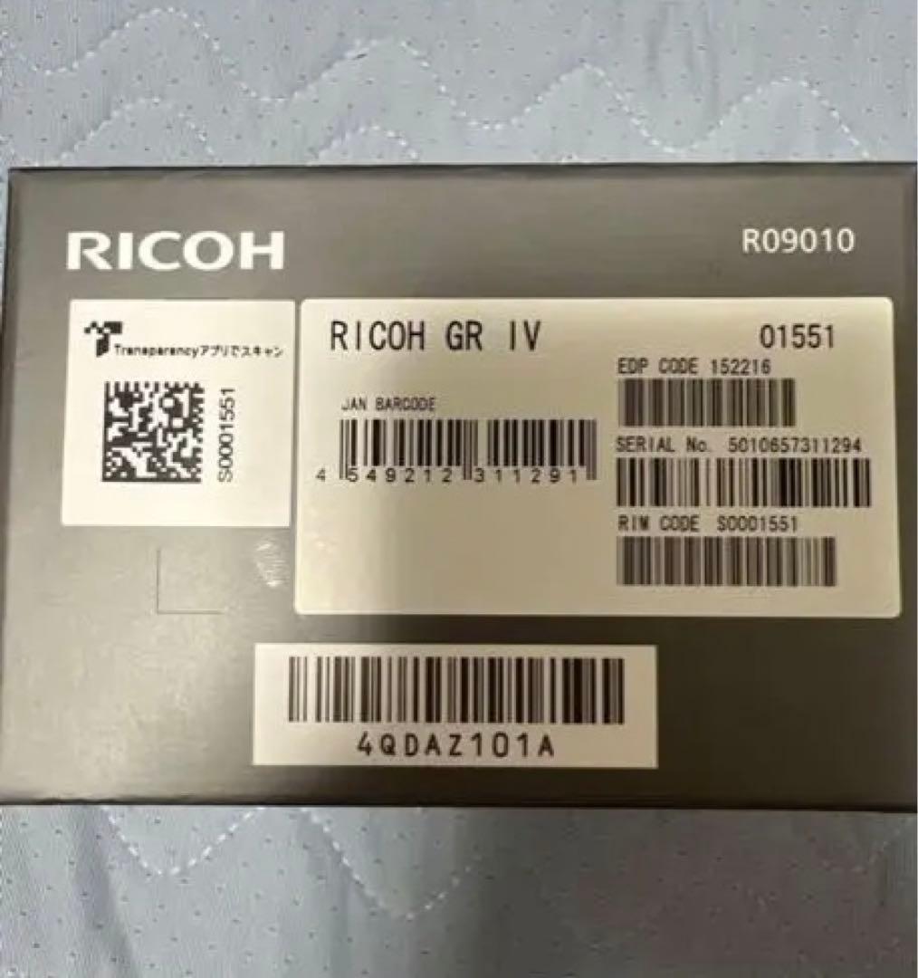 新品未使用 RICOH GR IV リコー GR4 コンデジ