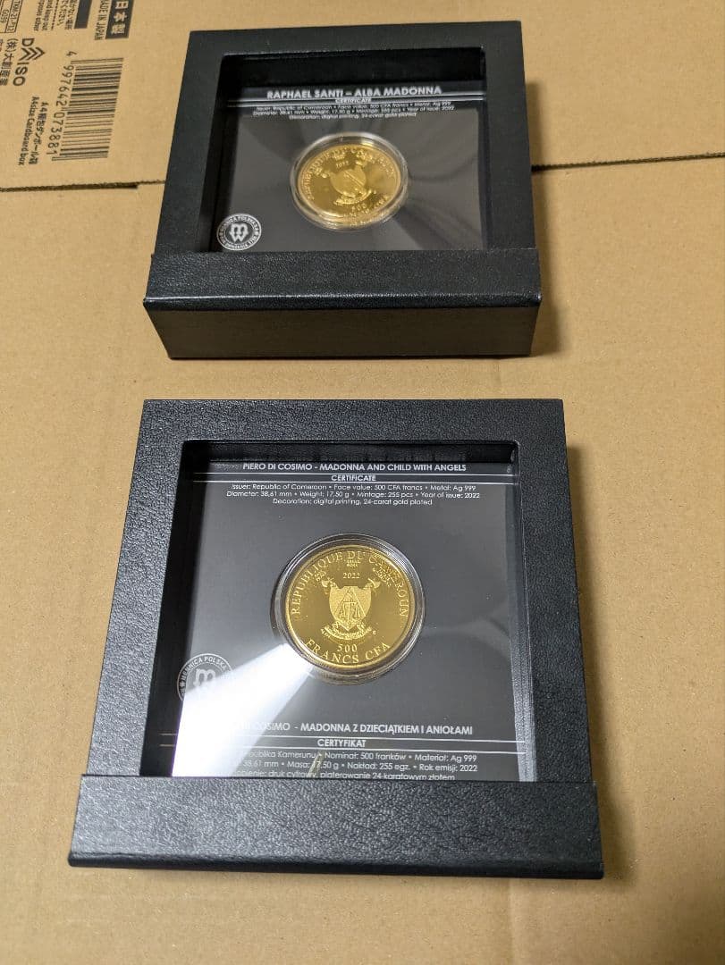 聖母と天使　2セット純銀