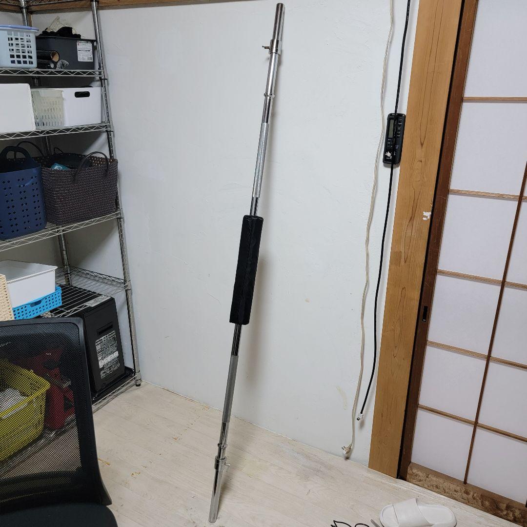 IROTEC レギュラーバーベルシャフト 180 ワイド カラー2個 パット付