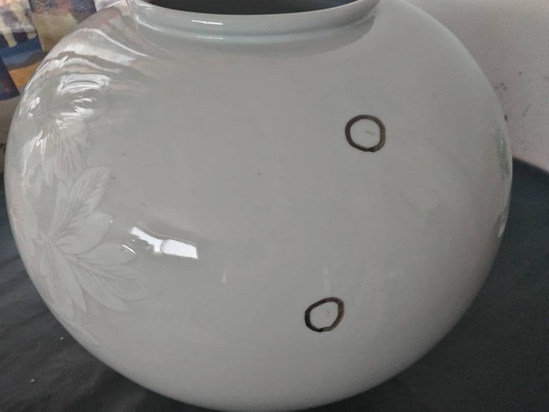 青白磁壺　青磁　成日　韓国　大きな花瓶