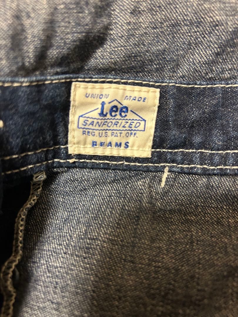 (中古) BEAMS Lee デニムオーバーオール ビームス別注