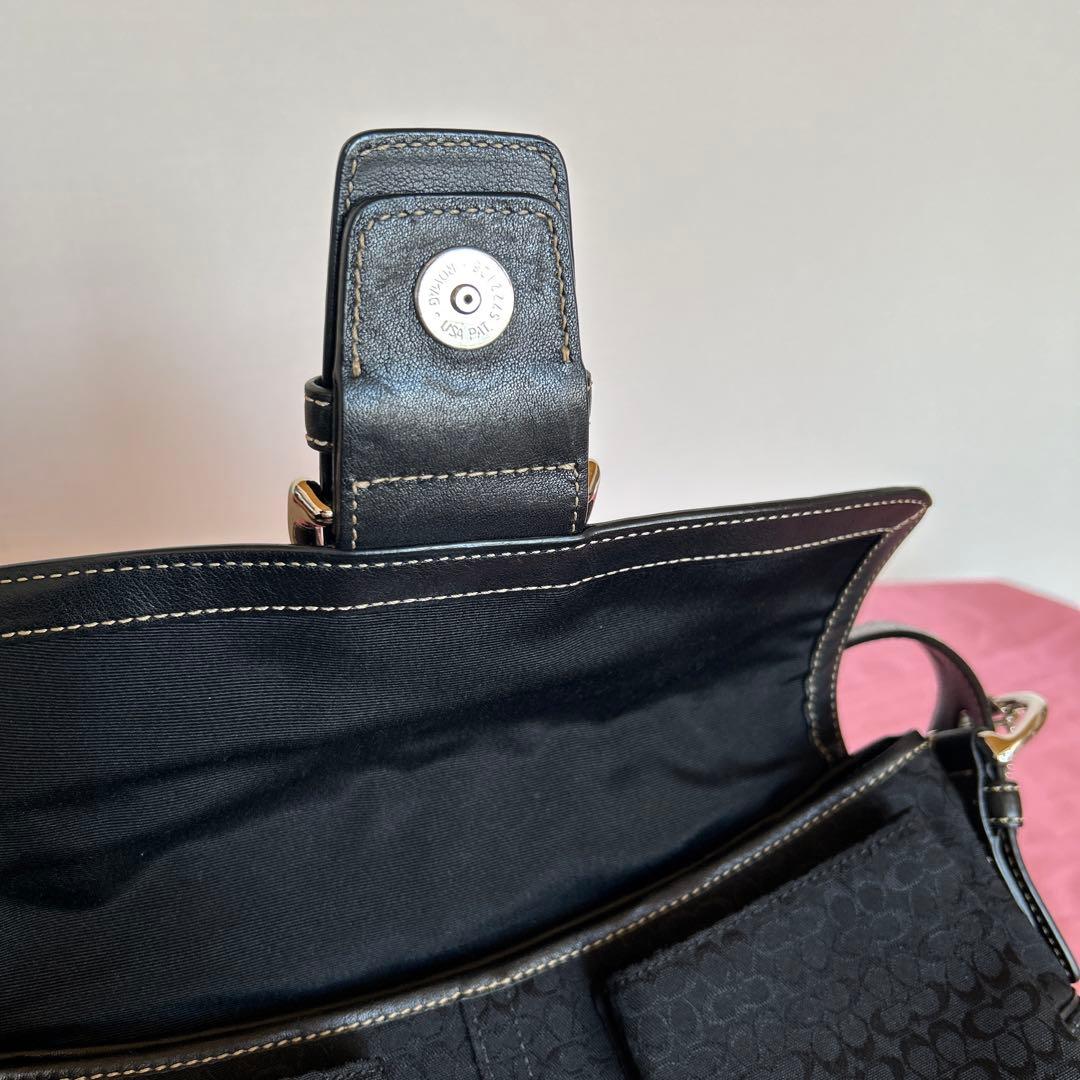 COACH コーチ　ショルダーバック　ブラック　肩掛け