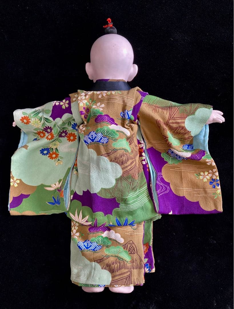 大変作りの良い人形　市松人形　抱き人形　日本人形　54㎝　男の子