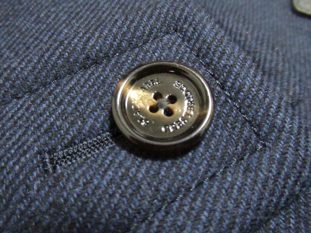 ブラックレーベルクレストブリッジ 新品！裏地総チェック柄ダッフルコート 濃紺 Ｌ