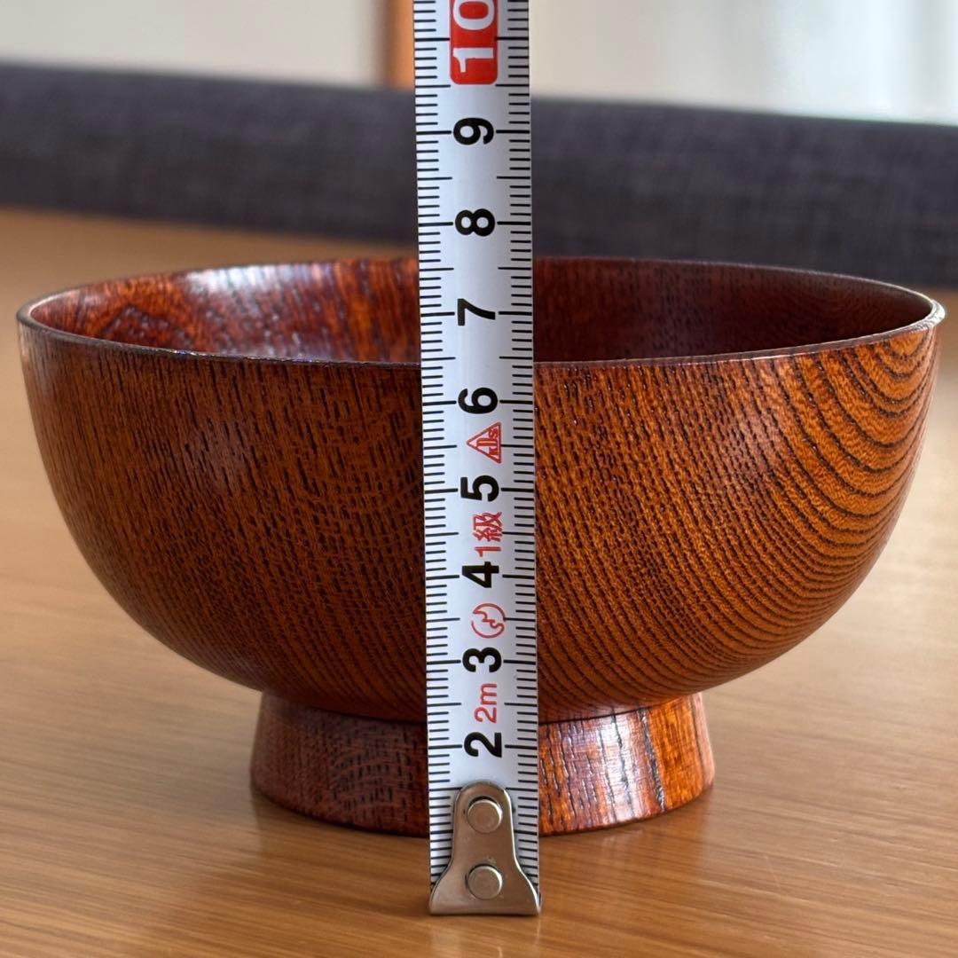 【新品】小田原漆器　うるし塗装　けやき　お椀　5個セット　大川木工所