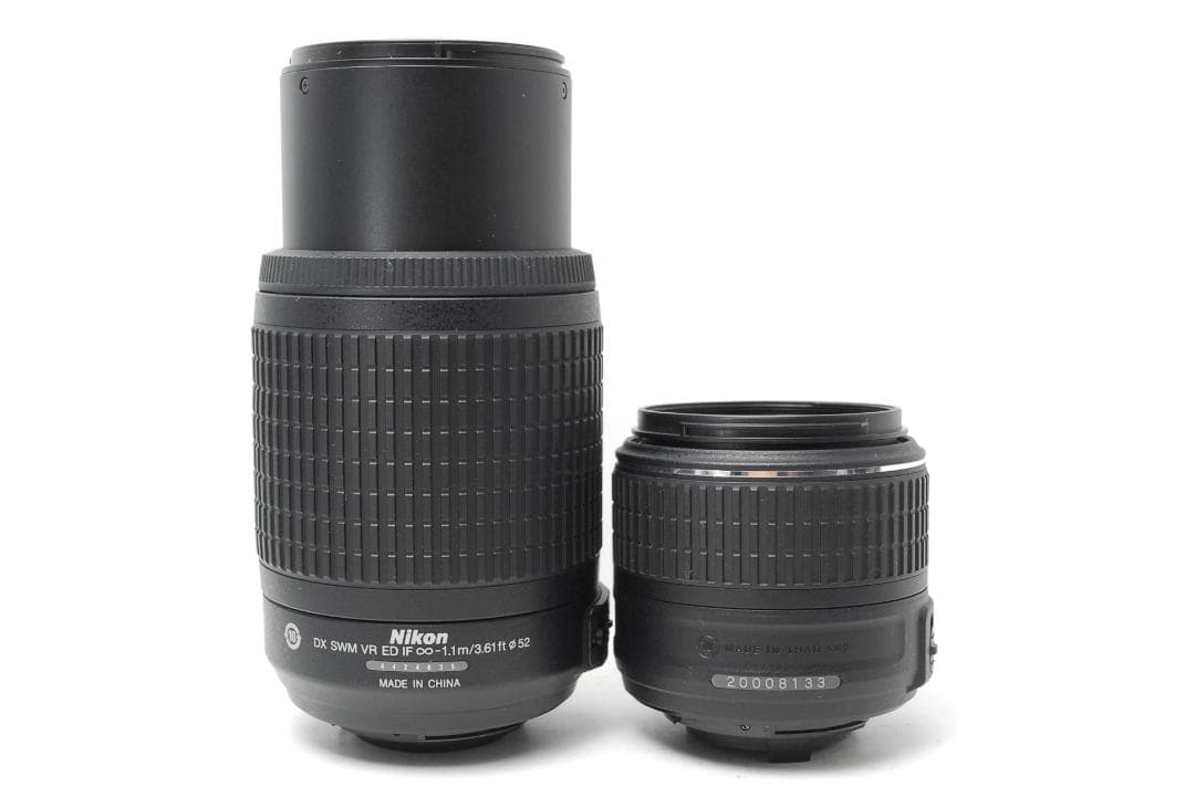 【使用感少　新品級ショット数　ダブルレンズ】Nikon D3300　スマホ転送