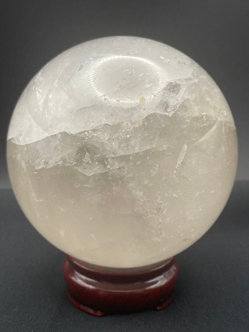 【ヒマラヤ水晶】丸玉 虹入り 約98㎜ 約1,355g 天然石 セール開催中！