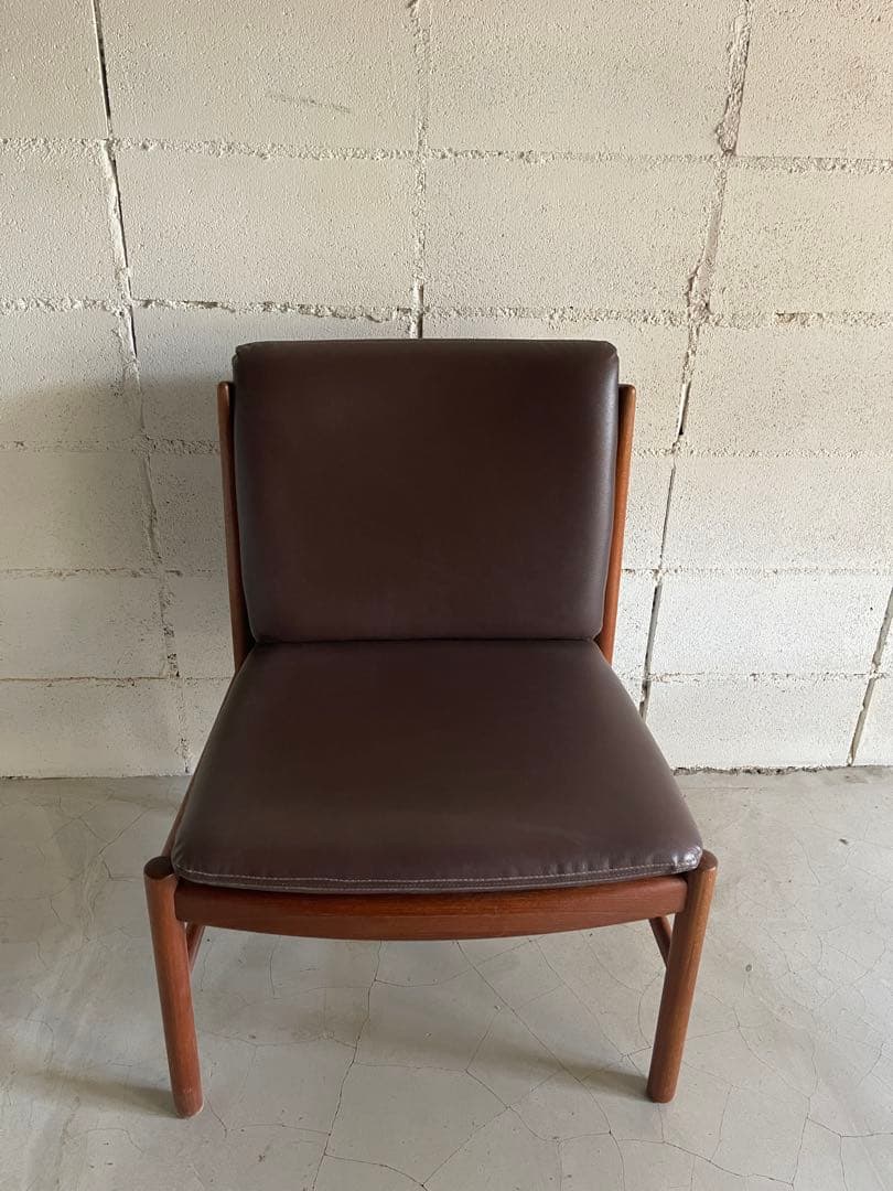 日田工芸　アームレスチェア　ダイニングチェア　ジャパンビンテージ　チーク無垢材