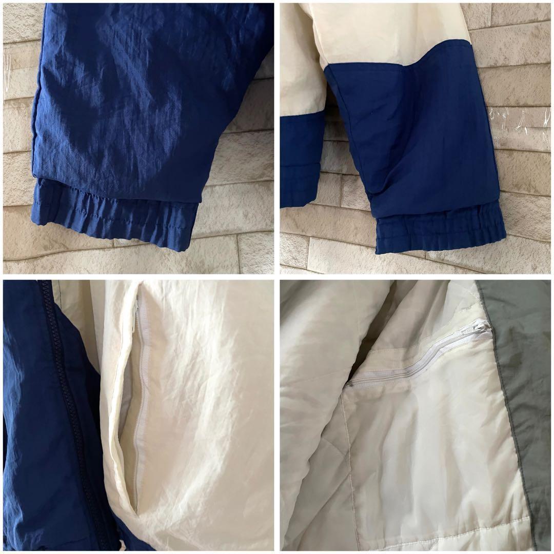 NFL 中綿ジャケット 刺繍ロゴ COWBOYS 裏地キルティング 青 白 M