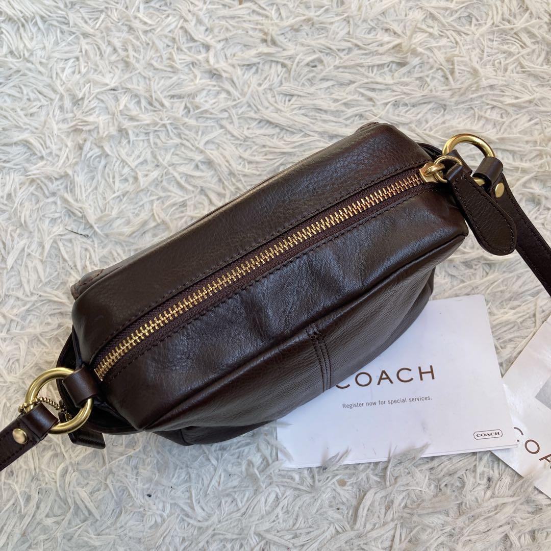 vintage coach archive y2k キャンベル カメラバッグ 茶
