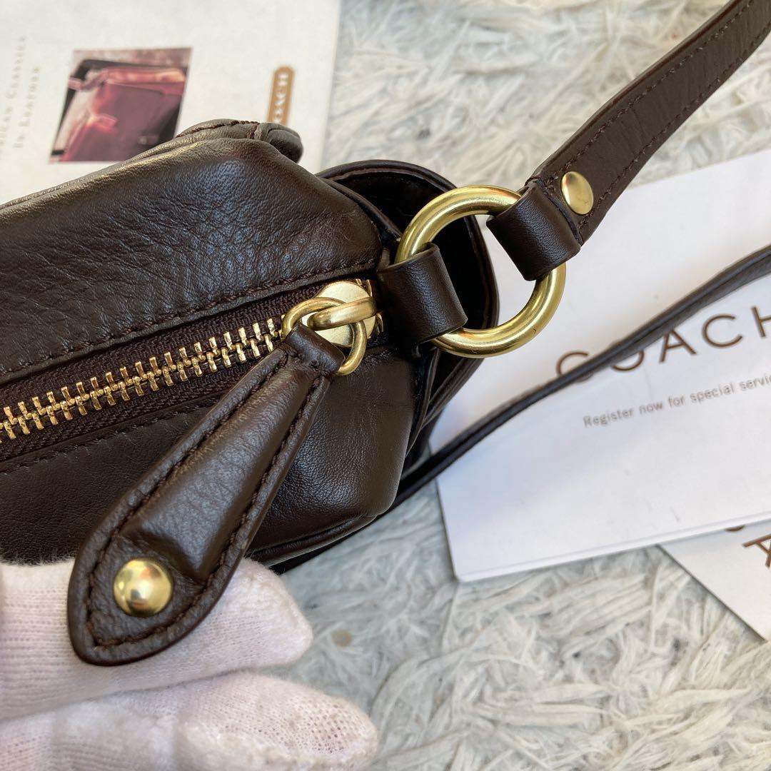 vintage coach archive y2k キャンベル カメラバッグ 茶