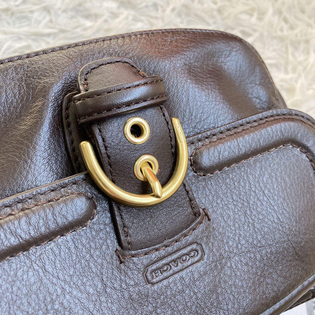 vintage coach archive y2k キャンベル カメラバッグ 茶